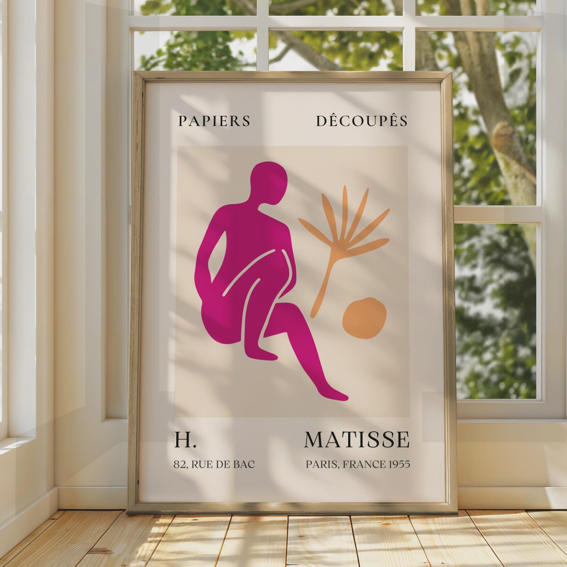 Henri Matisse Art Poster, Papiers Decoupes, Colourful Abstract Wall Art, Paris 1955, Modern Room wall art print