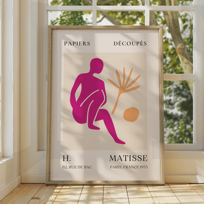 Henri Matisse Art Poster, Papiers Decoupes, Colourful Abstract Wall Art, Paris 1955, Modern Room wall art print