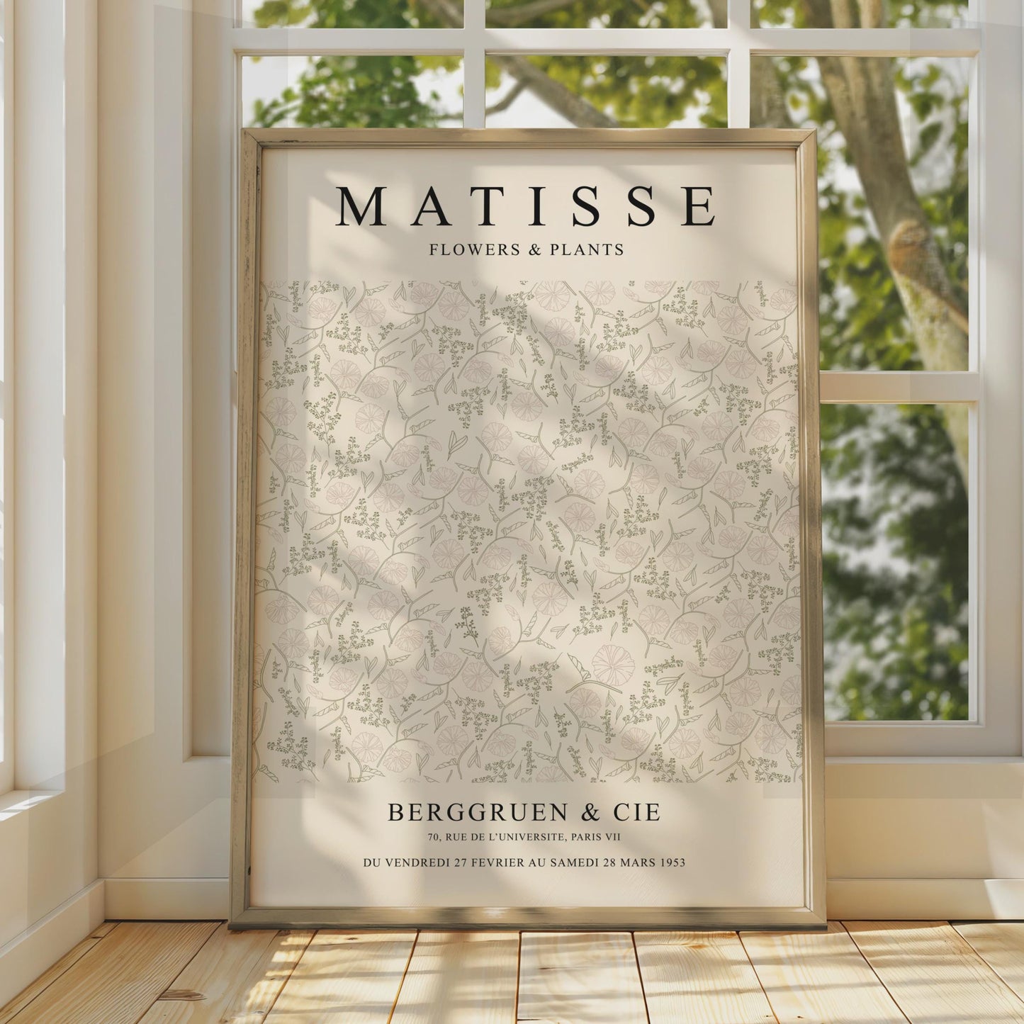 Henri Matisse Flowers Plants Art Poster, Botanical Floral Print, Home Decor wall art print
