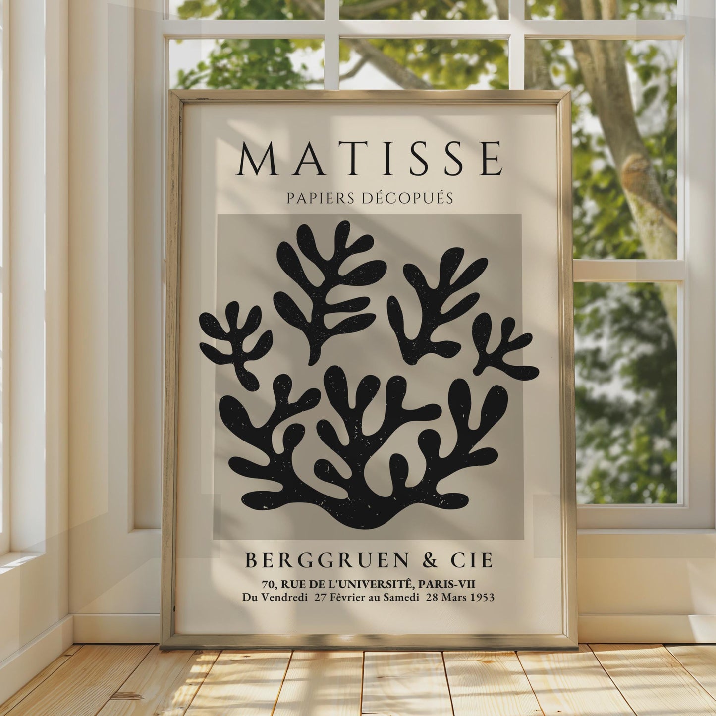 Henri Matisse Art Poster, Papiers Decoupes, Minimalist Wall Art, Botanical Prints, Modern Decor wall art print
