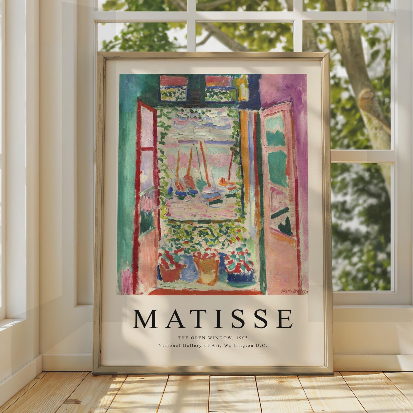 Matisse Open Window Print, Fauvism Wall Art, Vibrant Colors wall art print
