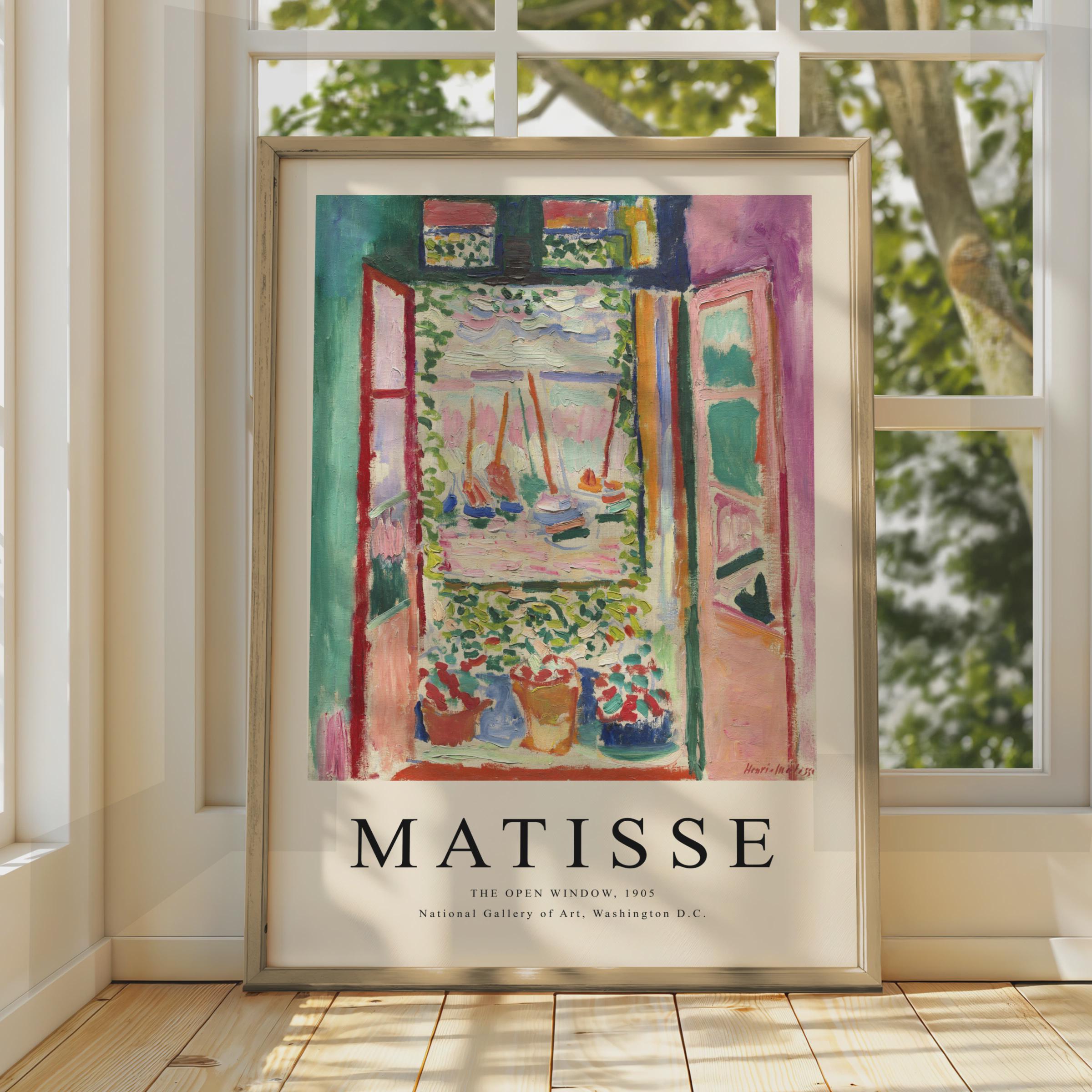 Matisse Open Window Print, Fauvism Wall Art, Vibrant Colors wall art print
