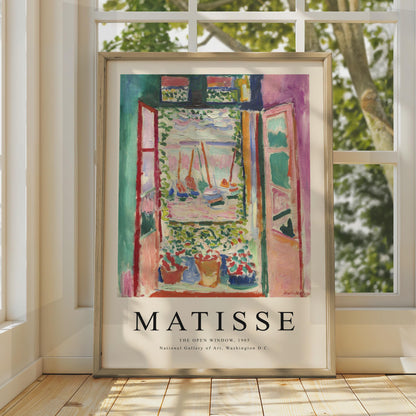 Matisse Open Window Print, Fauvism Wall Art, Vibrant Colors wall art print