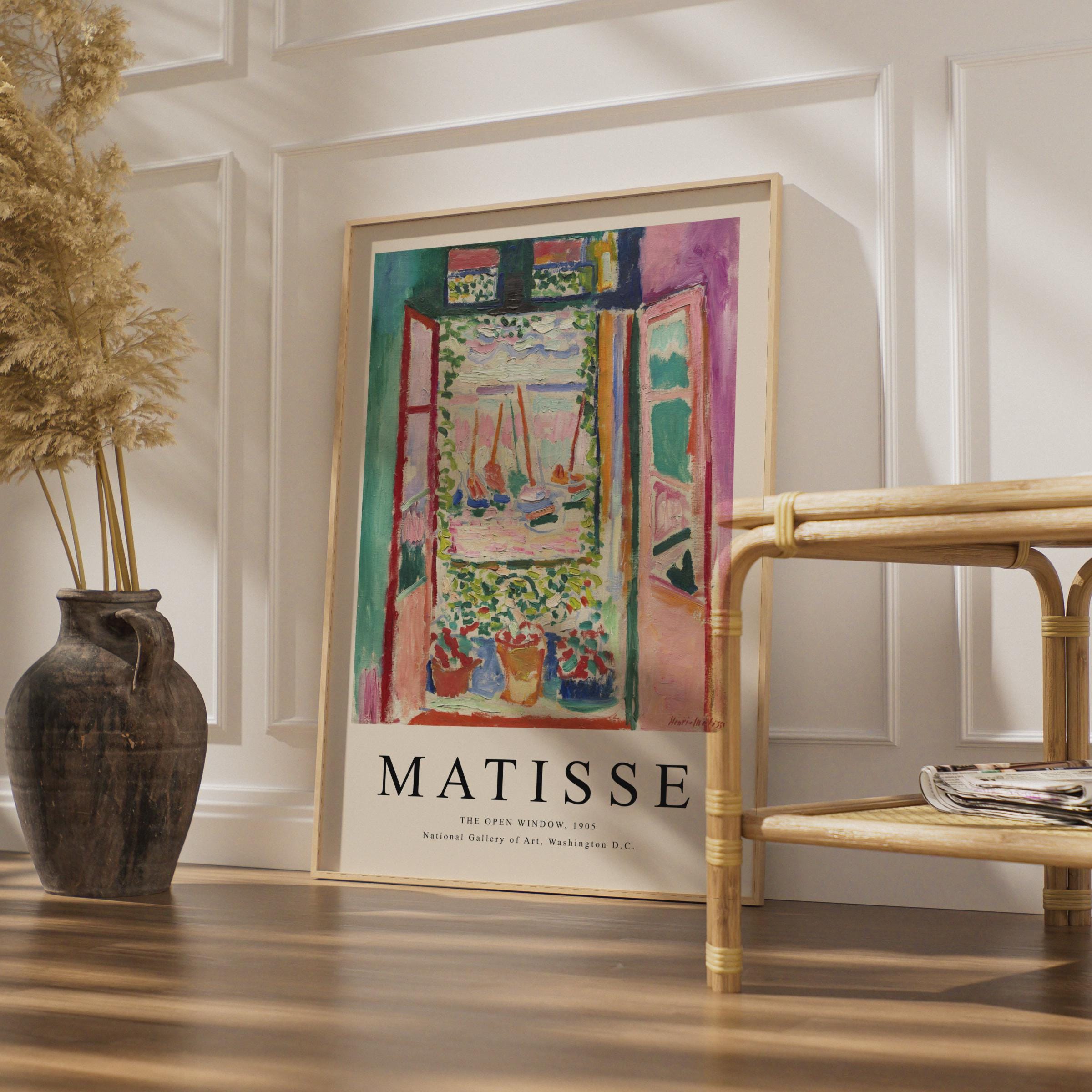 Matisse Open Window Print, Fauvism Wall Art, Vibrant Colors wall art print