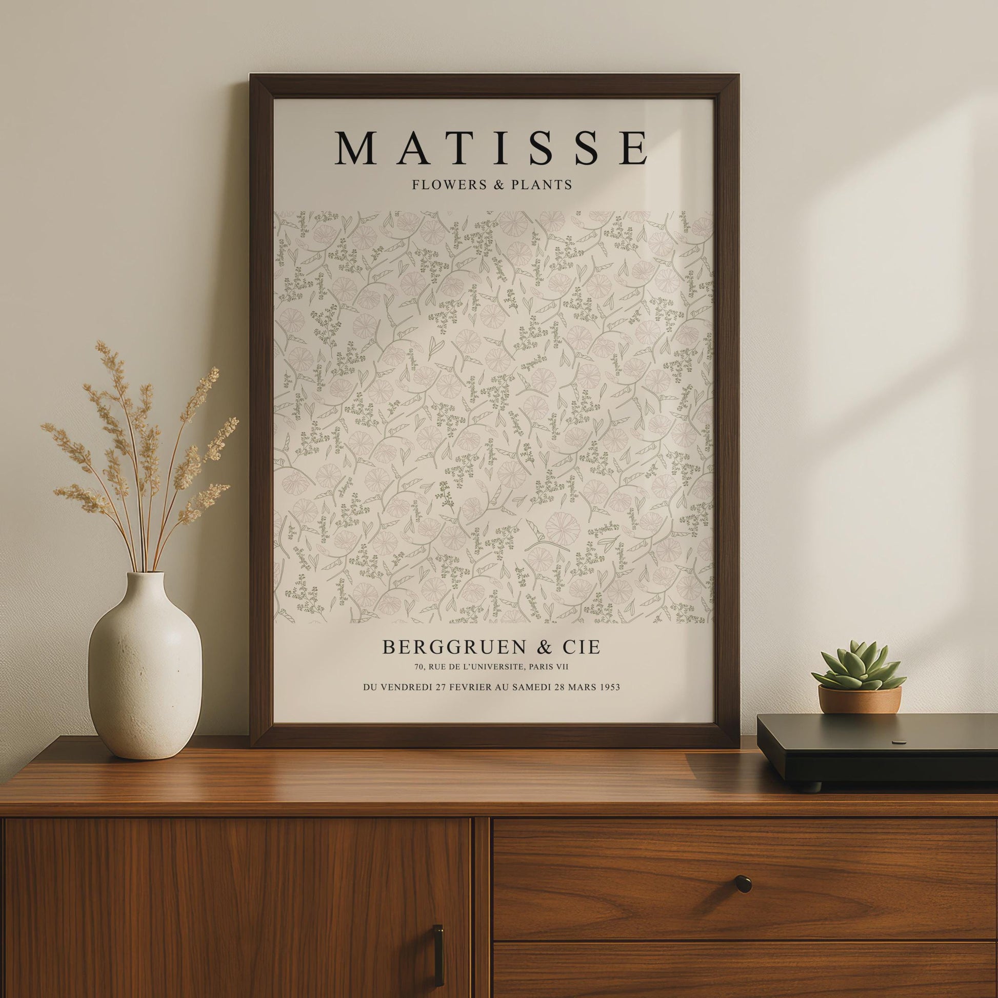 Henri Matisse Flowers Plants Art Poster, Botanical Floral Print, Home Decor wall art print