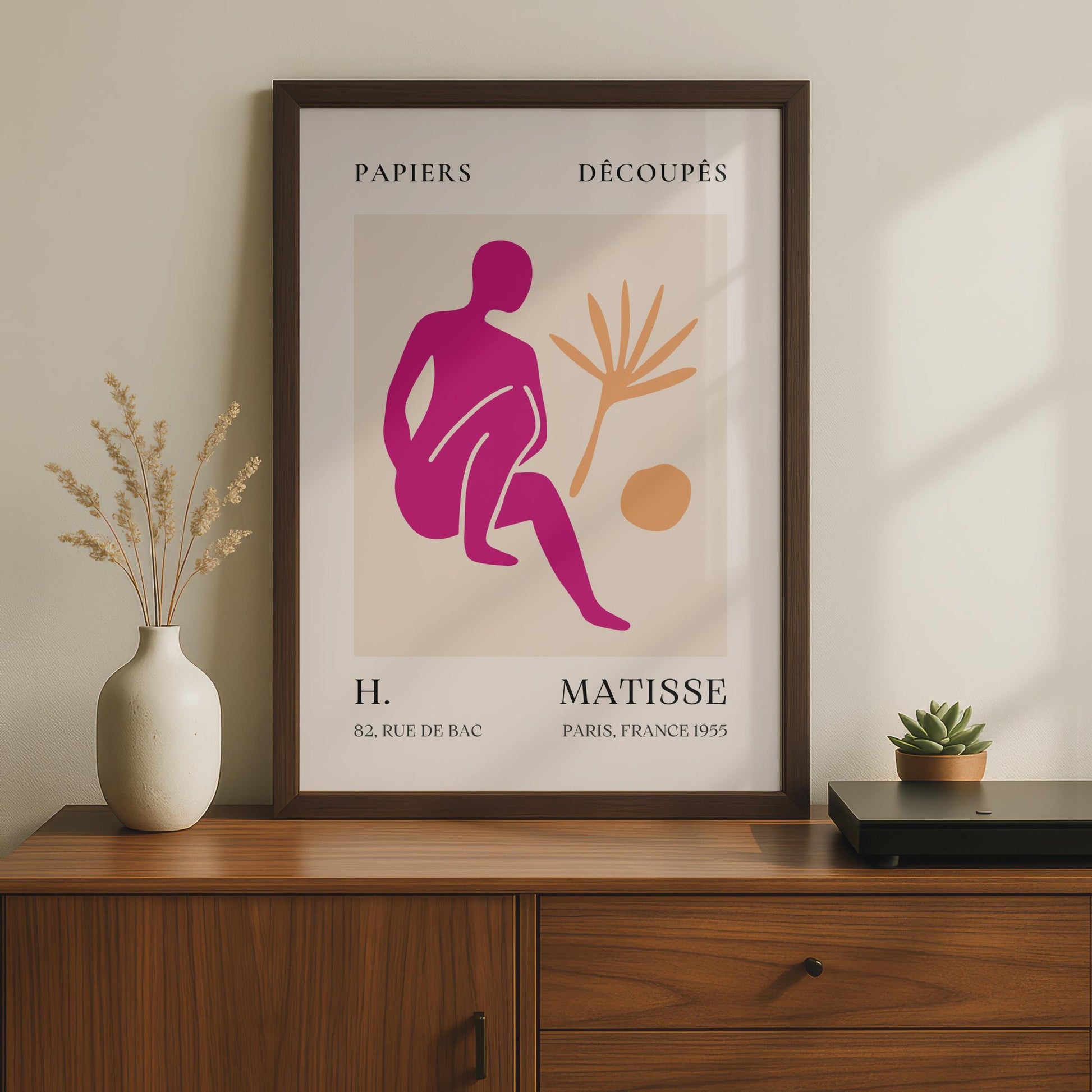 Henri Matisse Art Poster, Papiers Decoupes, Colourful Abstract Wall Art, Paris 1955, Modern Room wall art print
