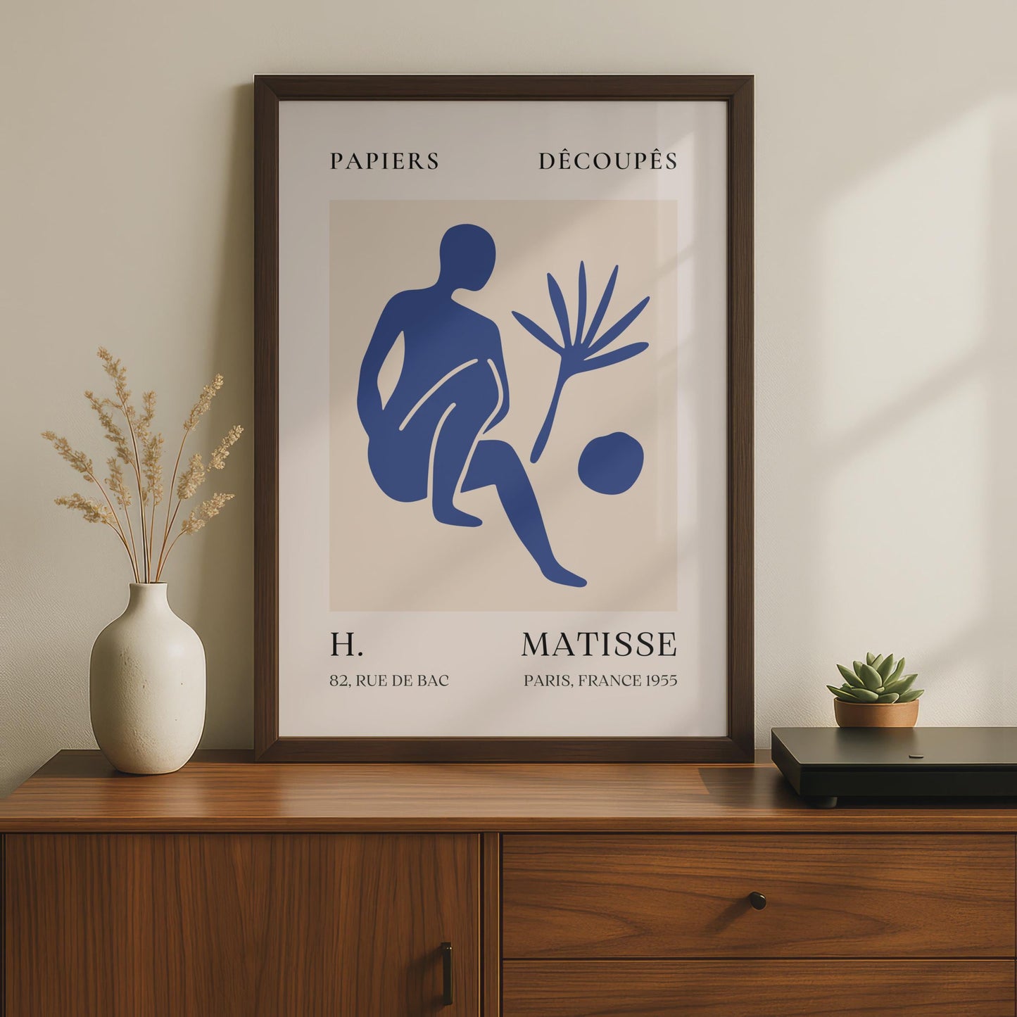 Henri Matisse Art Poster, Abstract Figure Design, Minimalist Wall Art, Mid-Century Modern Print wall art print