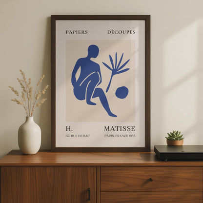 Henri Matisse Art Poster, Abstract Figure Design, Minimalist Wall Art, Mid-Century Modern Print wall art print