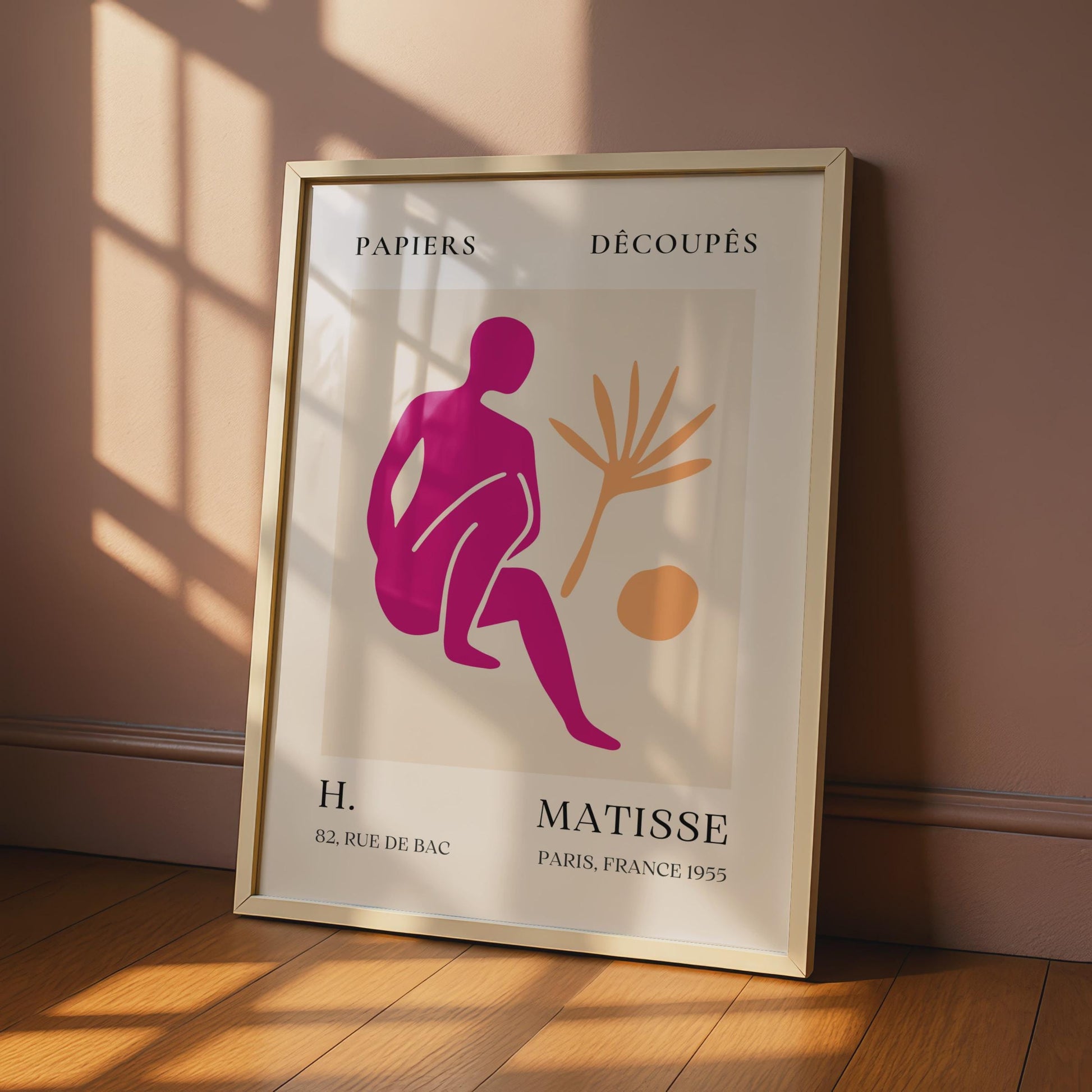 Henri Matisse Art Poster, Papiers Decoupes, Colourful Abstract Wall Art, Paris 1955, Modern Room wall art print