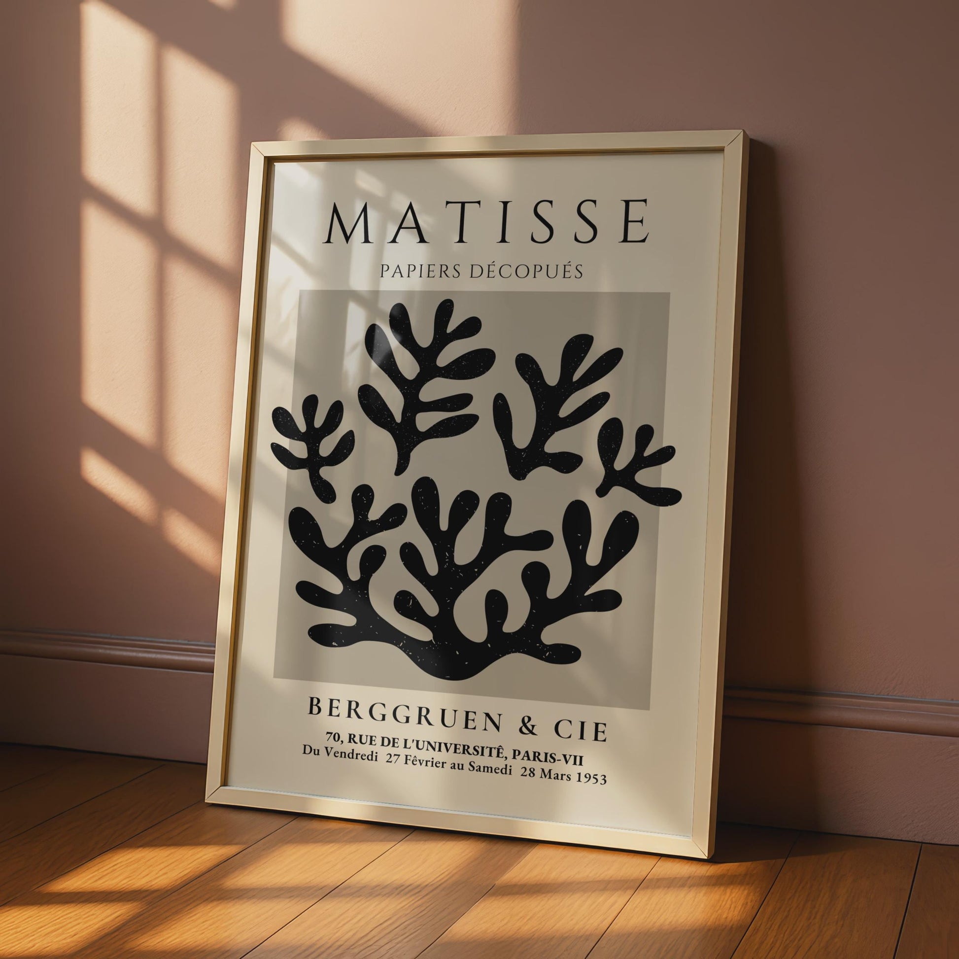 Henri Matisse Art Poster, Papiers Decoupes, Minimalist Wall Art, Botanical Prints, Modern Decor wall art print