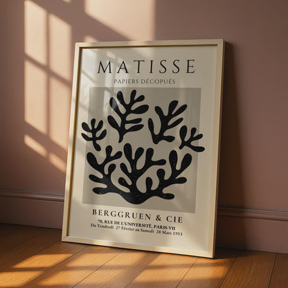 Henri Matisse Art Poster, Papiers Decoupes, Minimalist Wall Art, Botanical Prints, Modern Decor wall art print