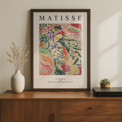 Henri Matisse Art Poster, La Japonaise 1905, Colourful Abstract Wall Art, Museum Print wall art print