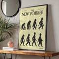 The New Yorker Evolution Poster, Falconer Cover Art, March 2000, Wall Art Print wall art print