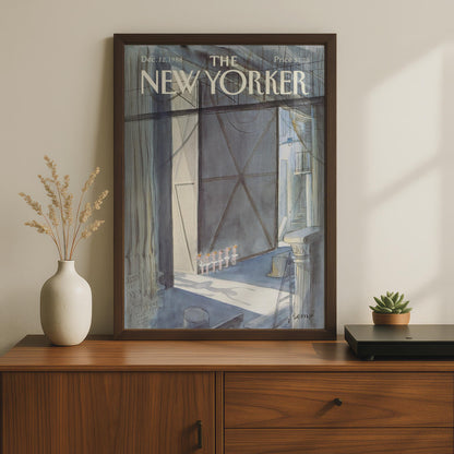 New Yorker Cover Poster, Ballet Dancers Art Print, Sempe 1988, Theatre Wall Art wall art print