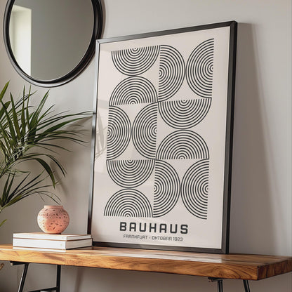 Bauhaus Print, Minimalist Wall Art, Geometric Poster, Black and White Decor, Modern Art 1923 wall art print