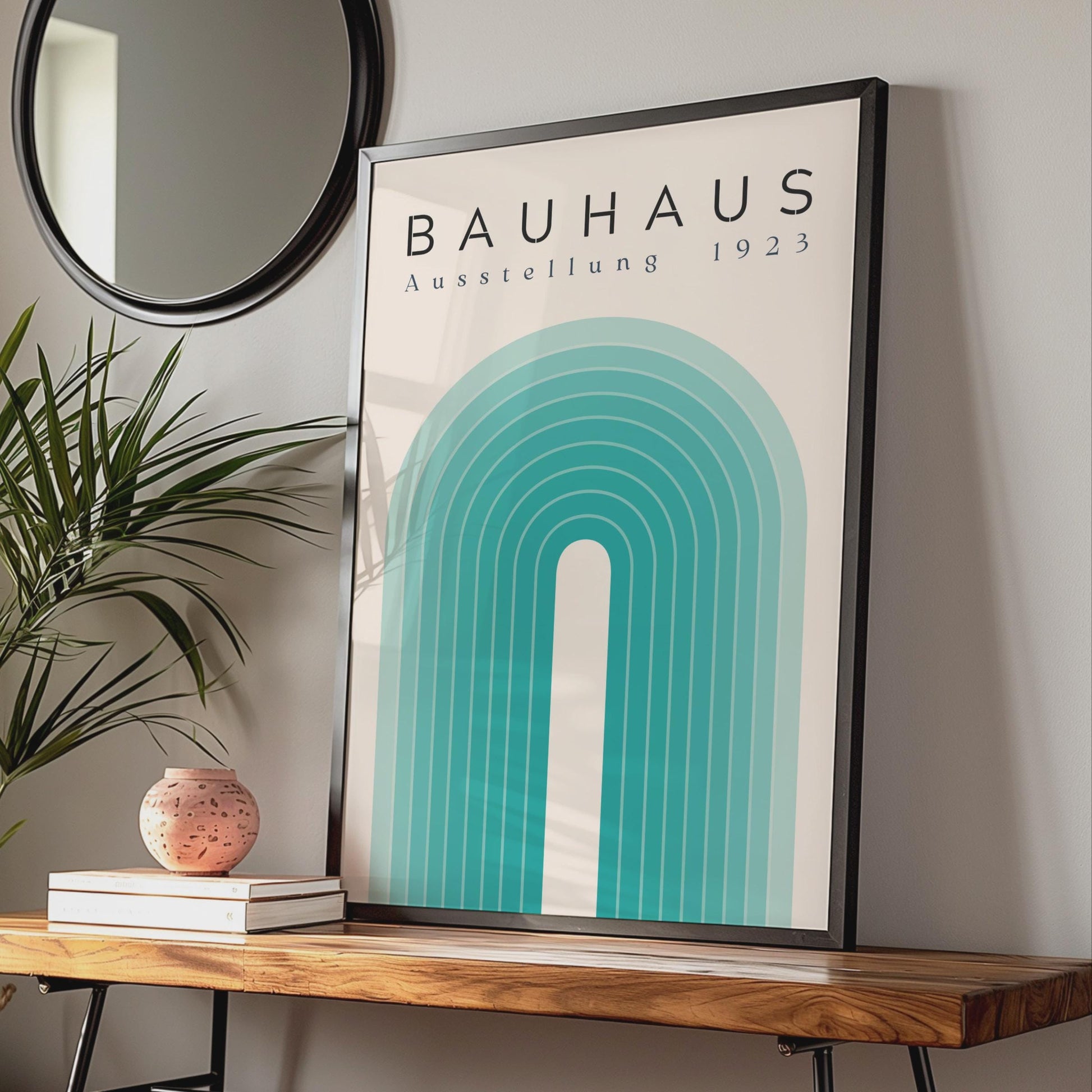 Bauhaus Exhibition 1923 Poster, Abstract Wall Art, Geometric Shapes, Minimalist Decor wall art print