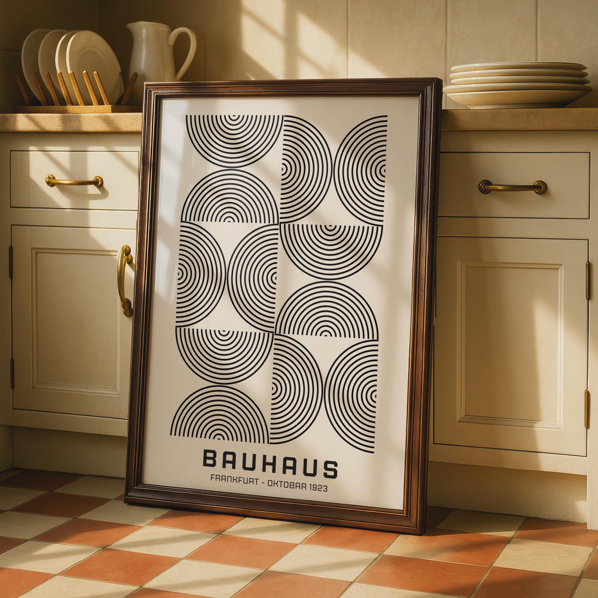 Bauhaus Print, Minimalist Wall Art, Geometric Poster, Black and White Decor, Modern Art 1923 wall art print