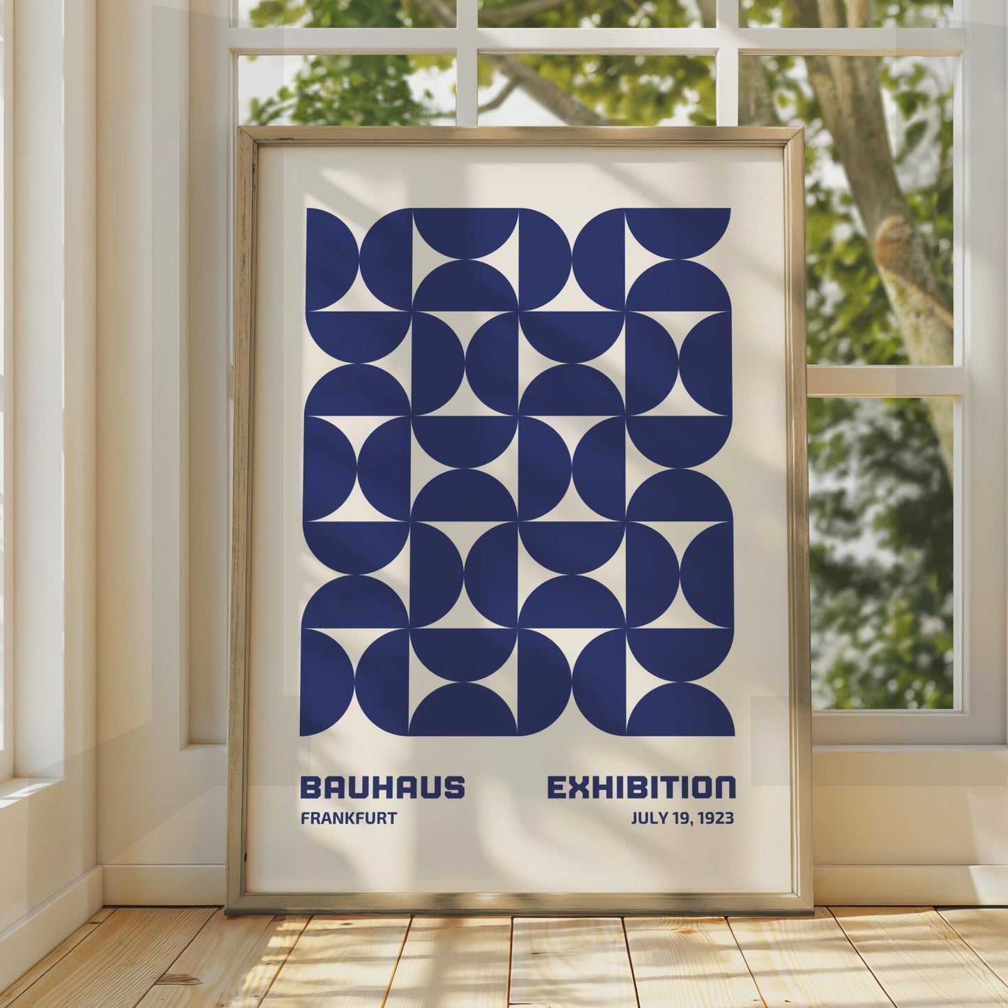 Bauhaus Exhibition Poster, Abstract Art, Minimalist Wall Decor, Frankfurt 1923, Geometric Print wall art print