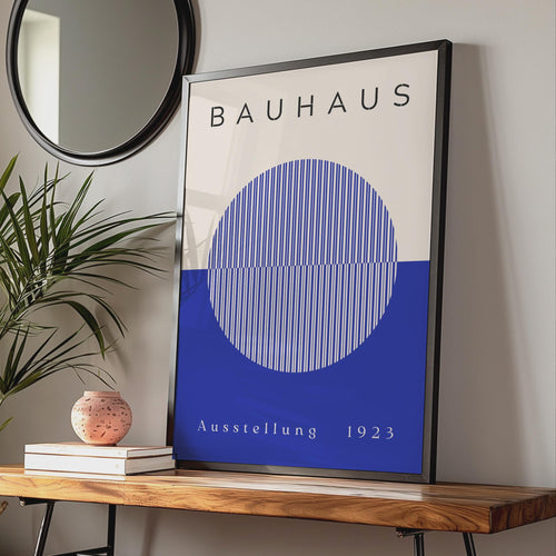Bauhaus Art Print, Geometric Wall Poster, Vintage 1923 Exhibition Design, Minimalist Home Decor wall art print