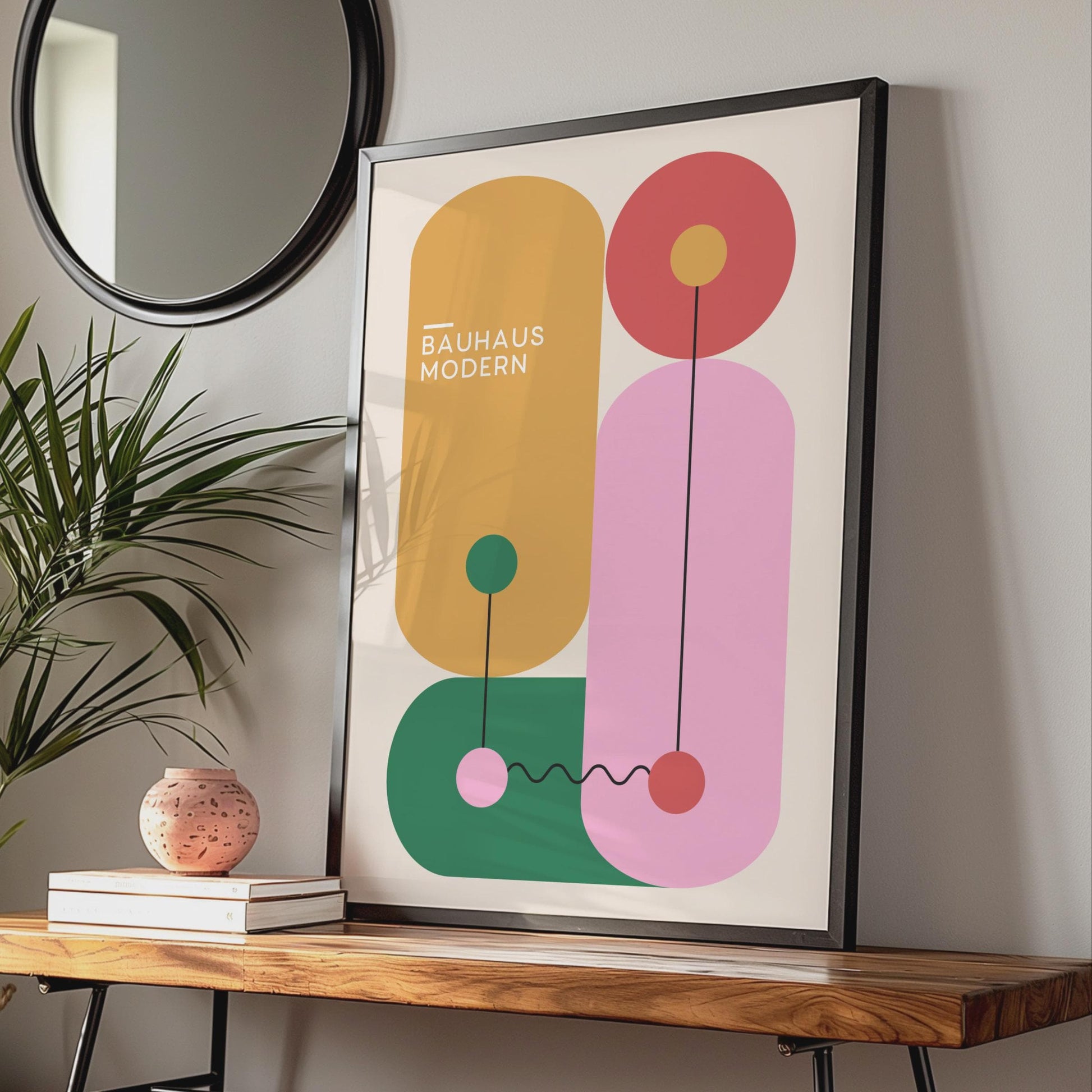 Bauhaus Modern Abstract Poster, Geometric Wall Art for Home Decor, Minimalist Design Print wall art print