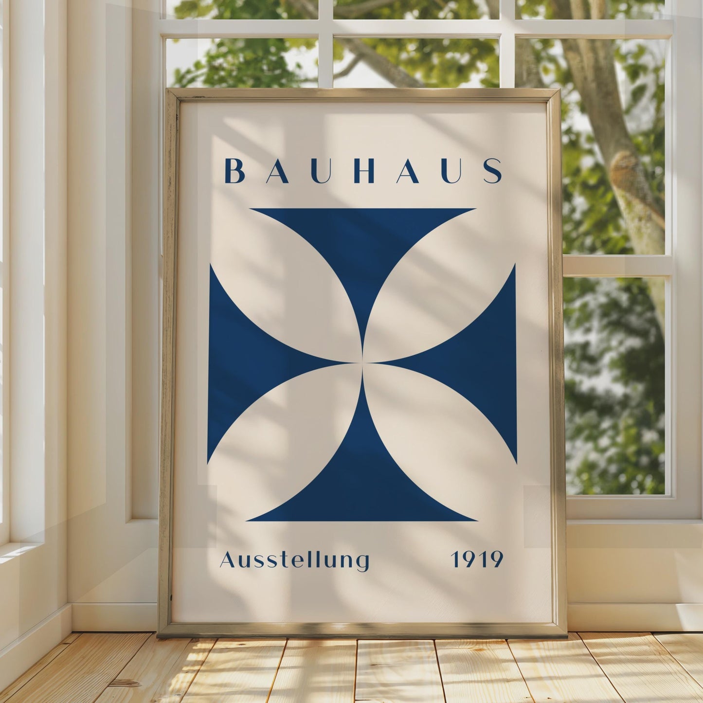 Bauhaus Print, 1919 Poster, Abstract Wall Art, Minimalist Home Decor, Bauhaus Style Artwork wall art print
