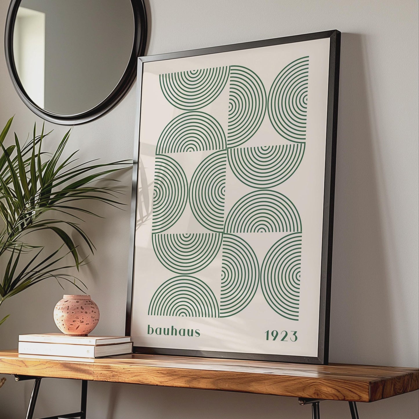 Bauhaus Poster, 1923 Geometric Art Print, Minimalist Circles Wall Decor, Modern Home Art wall art print