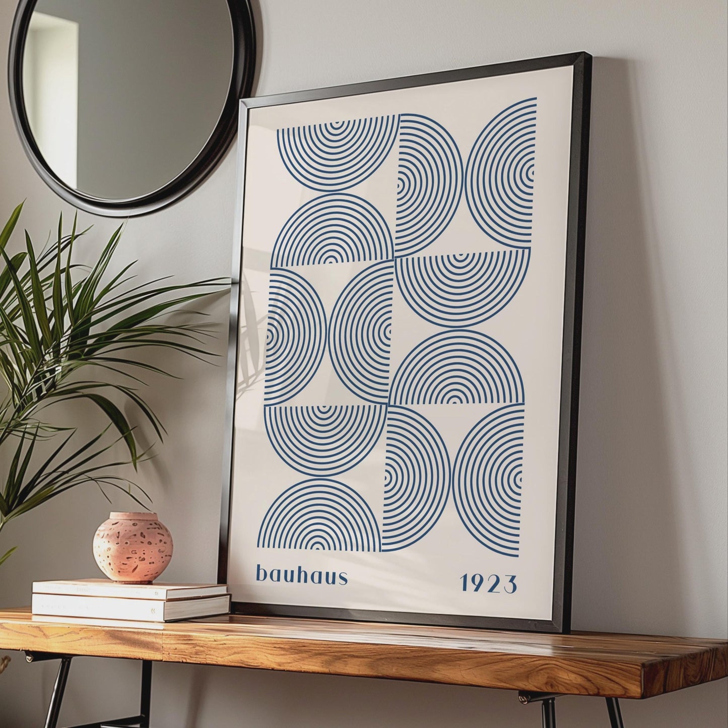 Bauhaus Poster Print, Geometric Circular Art, Modernist Wall Decor, 1923 Artwork, Abstract Design wall art print