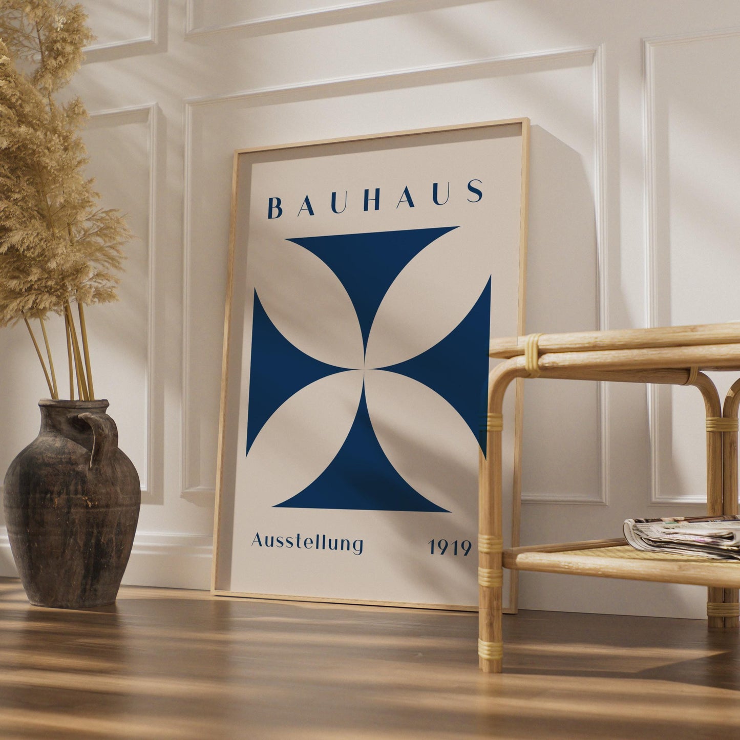 Bauhaus Print, 1919 Poster, Abstract Wall Art, Minimalist Home Decor, Bauhaus Style Artwork wall art print