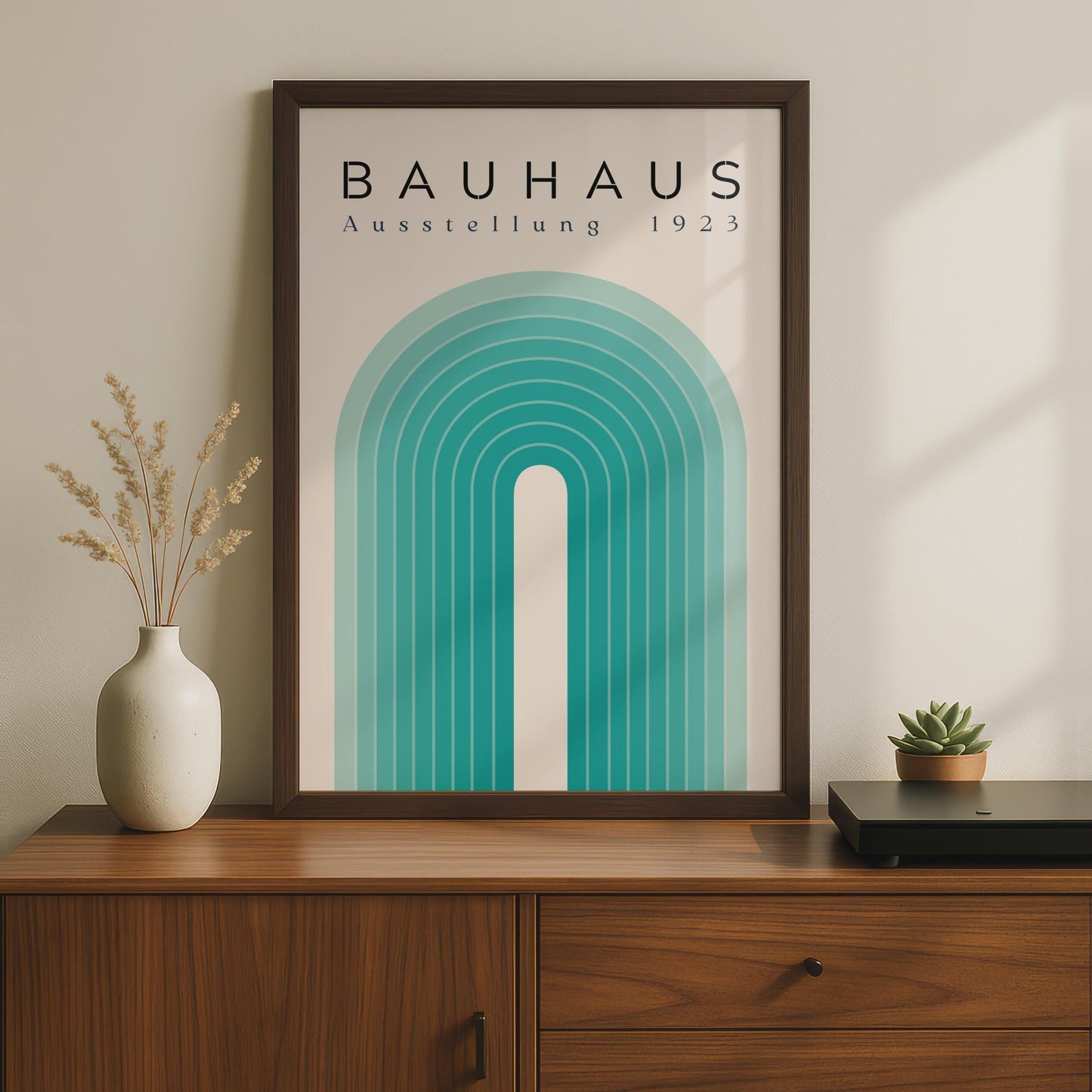 Bauhaus Exhibition 1923 Poster, Abstract Wall Art, Geometric Shapes, Minimalist Decor wall art print