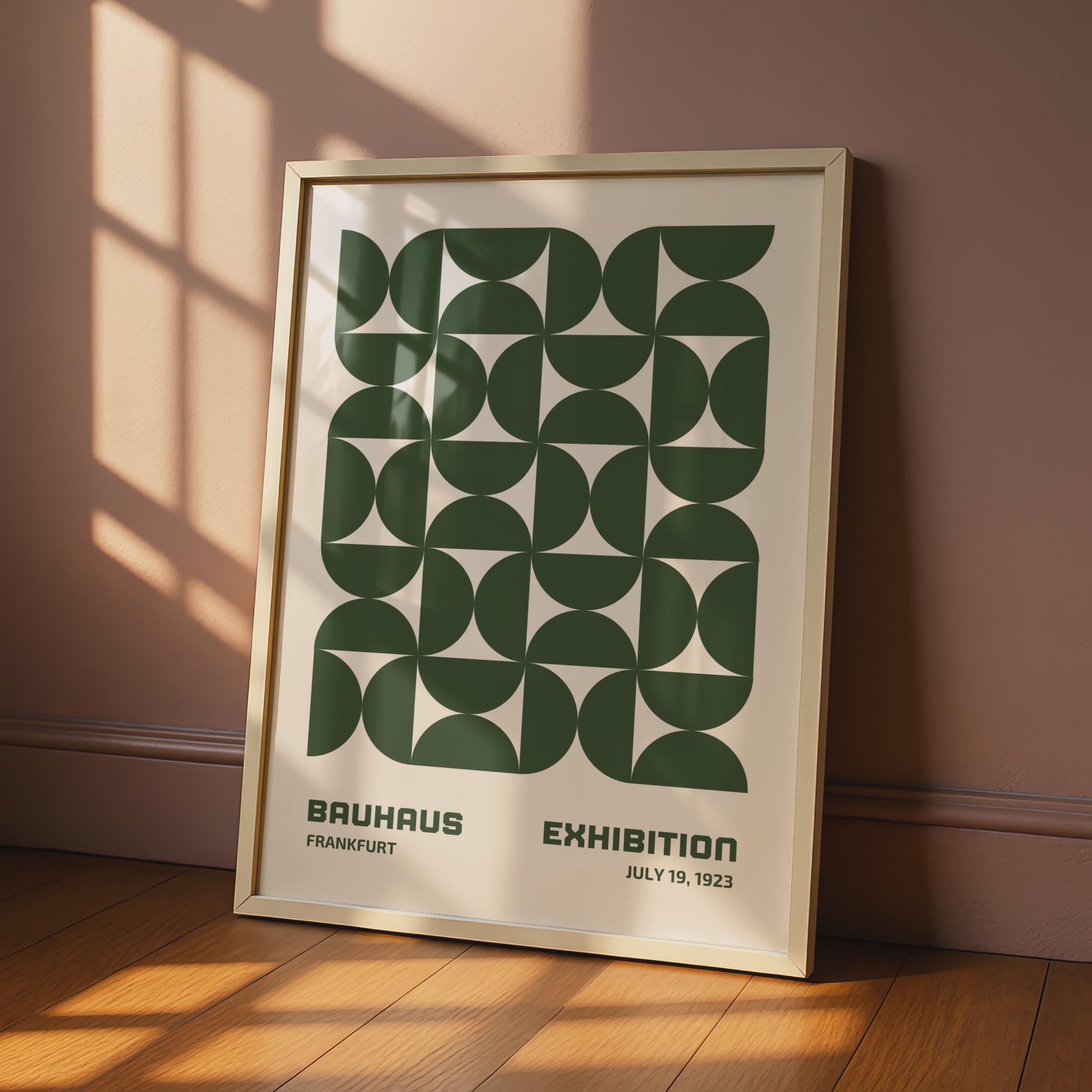 Bauhaus Exhibition Poster Frankfurt 1923, Geometric Art Print wall art print