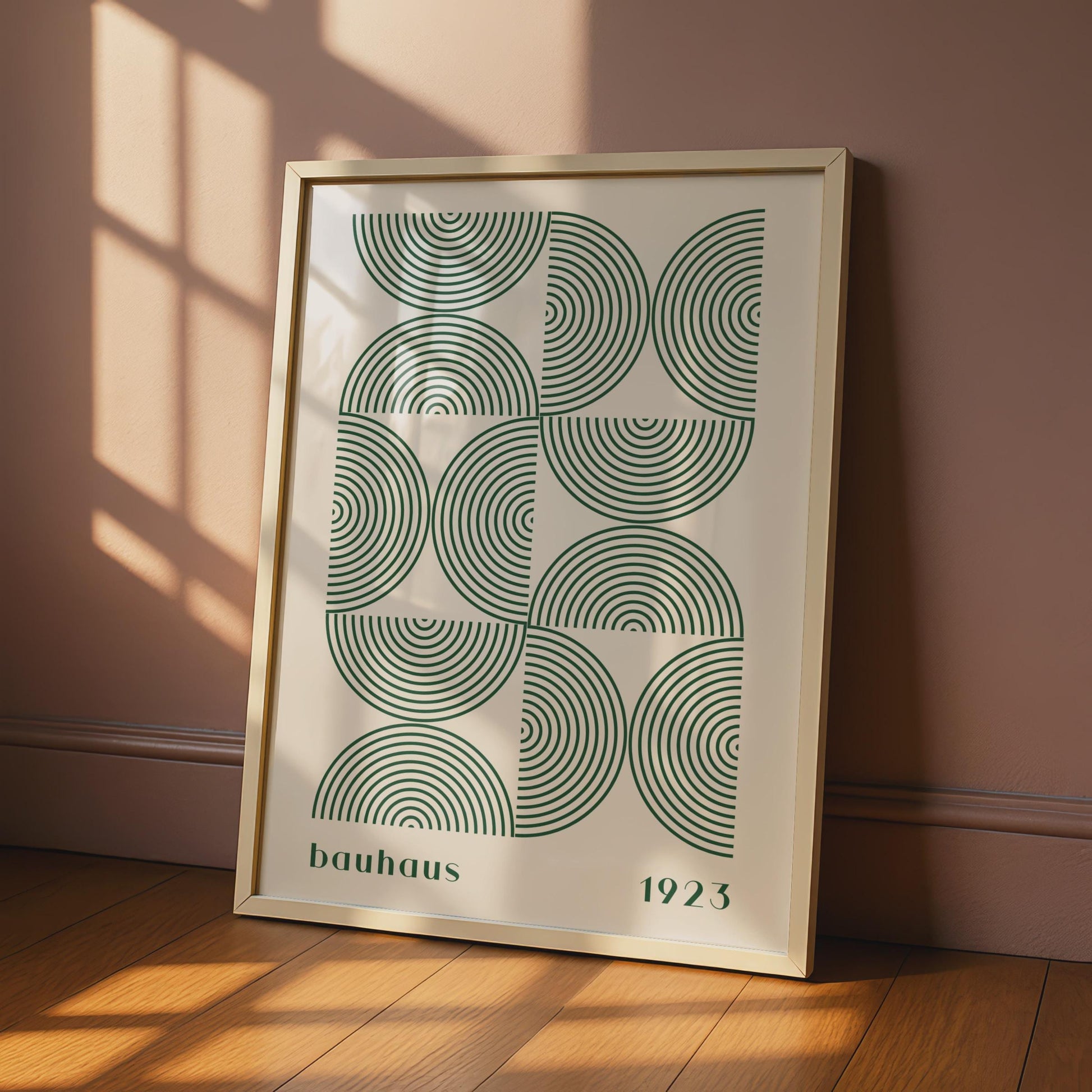 Bauhaus Poster, 1923 Geometric Art Print, Minimalist Circles Wall Decor, Modern Home Art wall art print