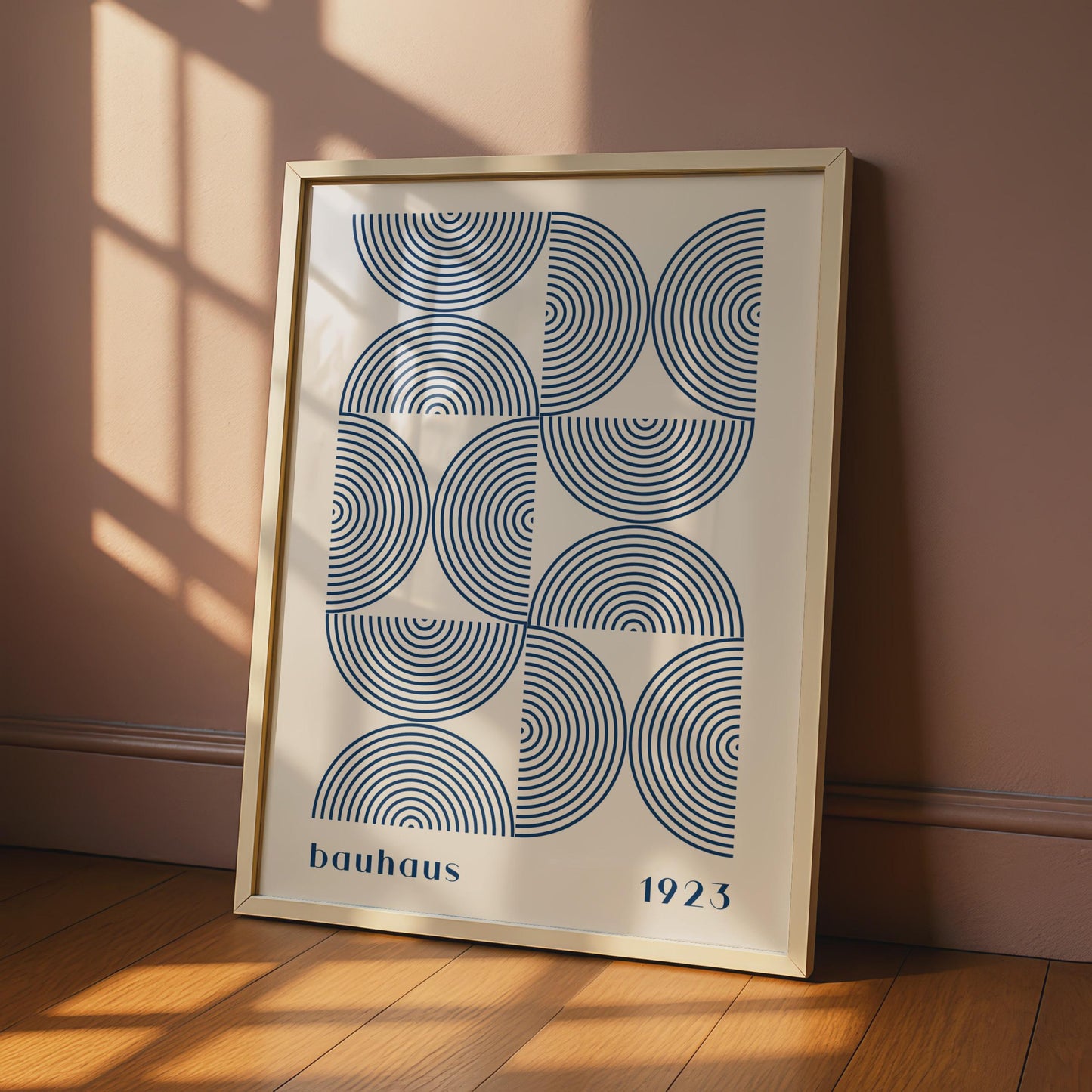 Bauhaus Poster Print, Geometric Circular Art, Modernist Wall Decor, 1923 Artwork, Abstract Design wall art print