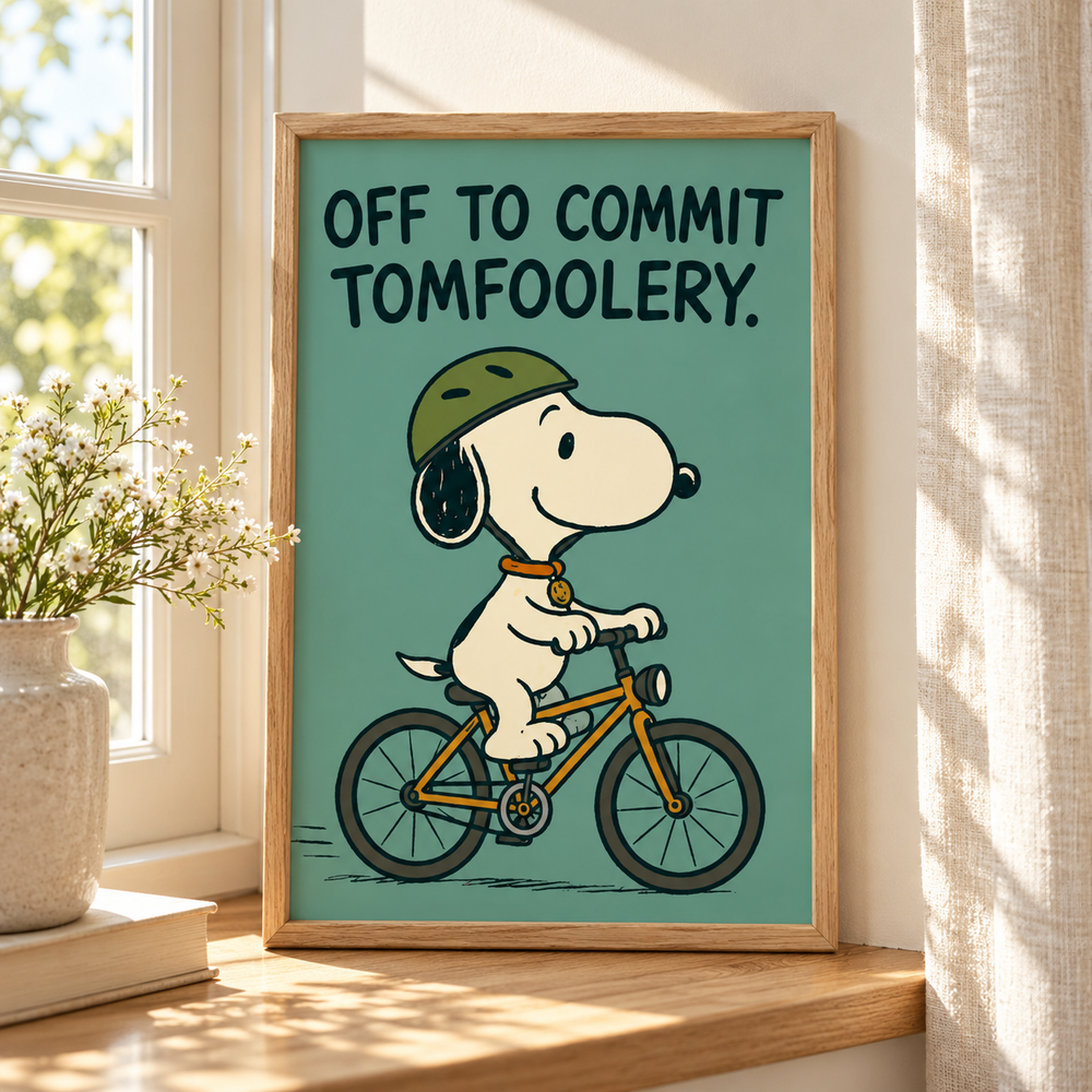 frame oak lifestyle mockup of a PostersByRhea bestseller