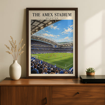 The Amex Stadium Brighton Football Print — framed room mockup 2