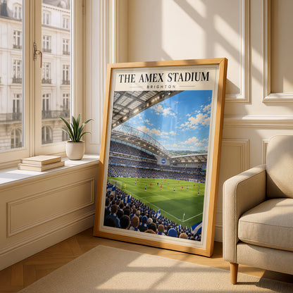 The Amex Stadium Brighton Football Print — framed room mockup 4
