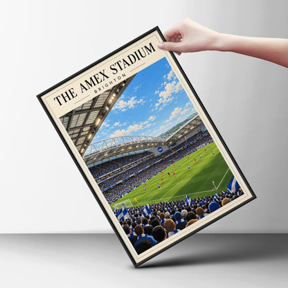 The Amex Stadium Brighton Football Print — framed room mockup 6