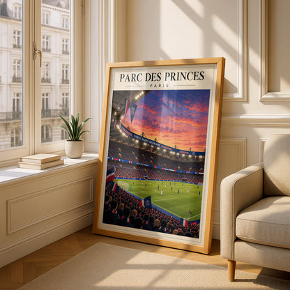 Parc des Princes Stadium Print — framed room mockup 4