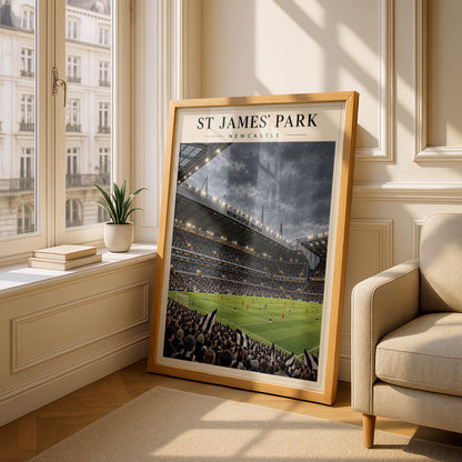 St James' Park Stadium Poster — framed room mockup 4
