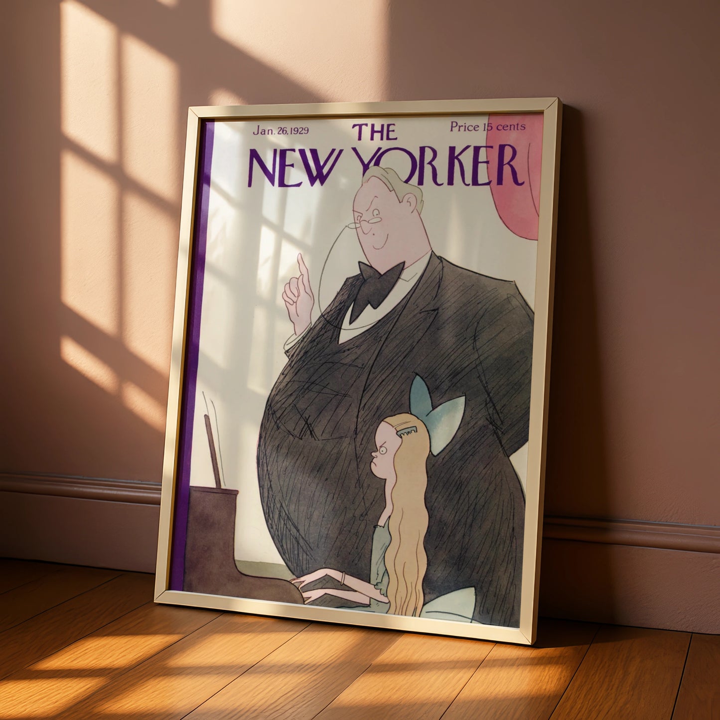 New Yorker 1929 Cover Poster, Vintage Magazine Wall Art, Retro Illustrated Print
