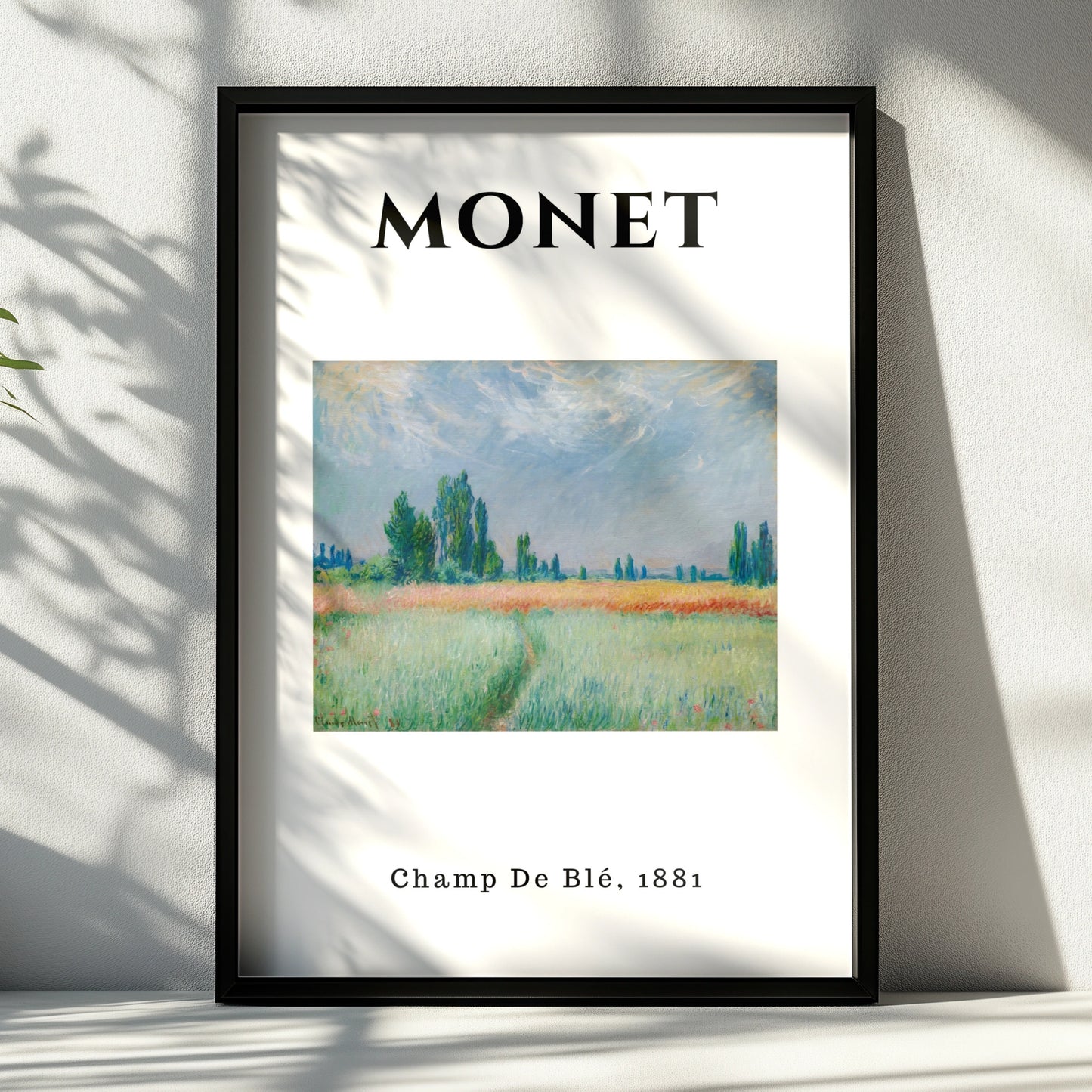 Monet Champ De Ble 1881 Wall Art Print | Impressionist Landscape Poster, Living Room – product image 6