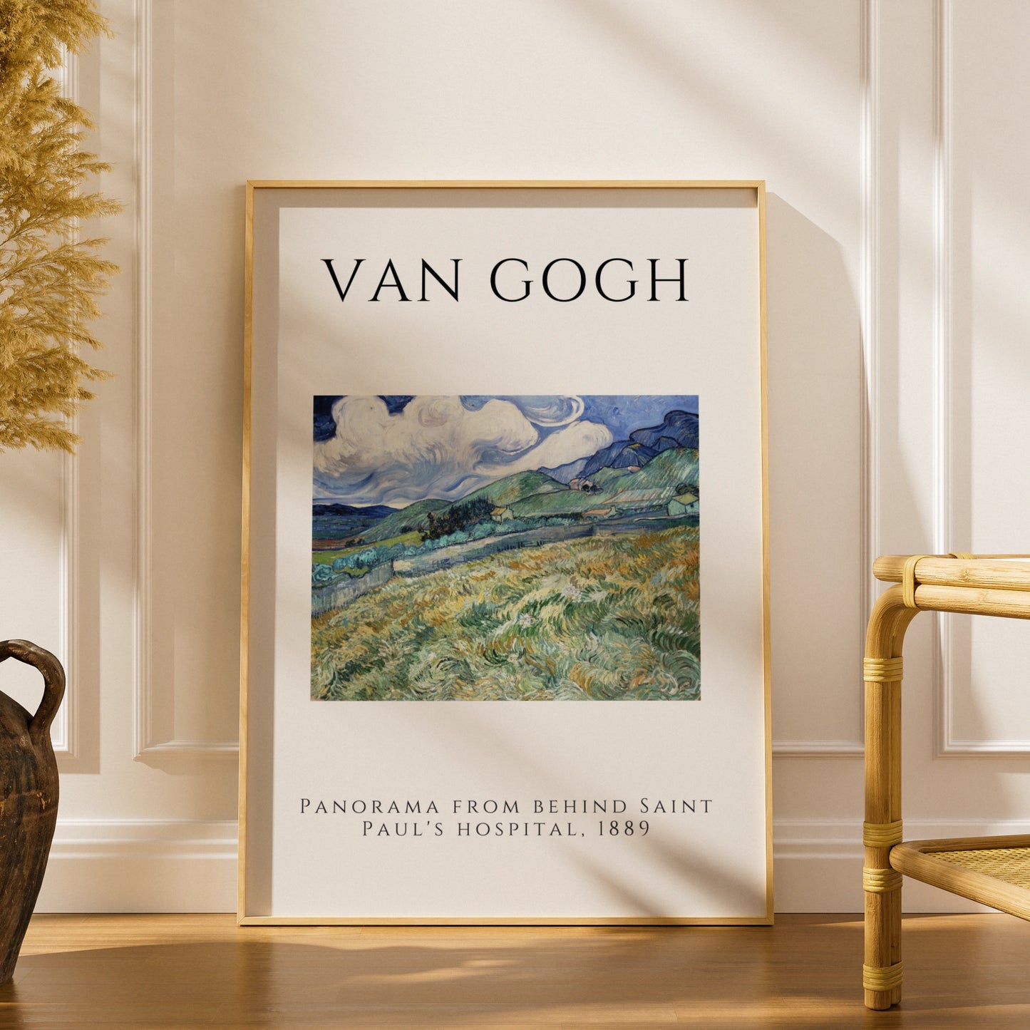 Van Gogh Landscape Wall Art Print | Vintage Gallery Poster, Green Blue Living Room – product image 1