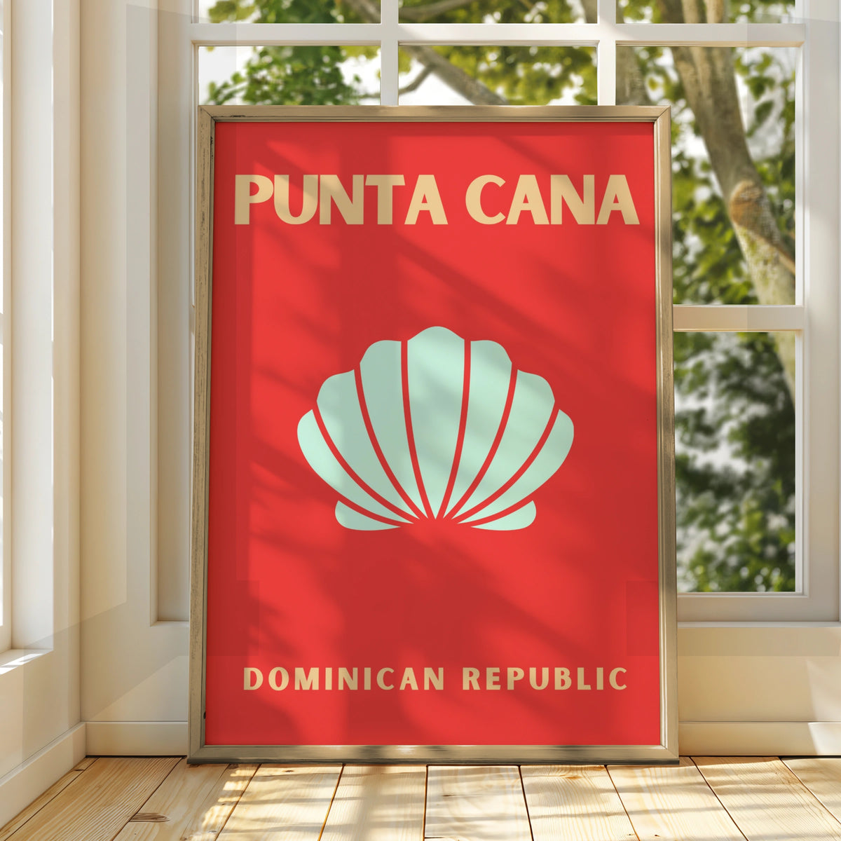 Punta Cana Travel Poster Dominican Republic Wall Art, Retro Beach Print, Caribbean