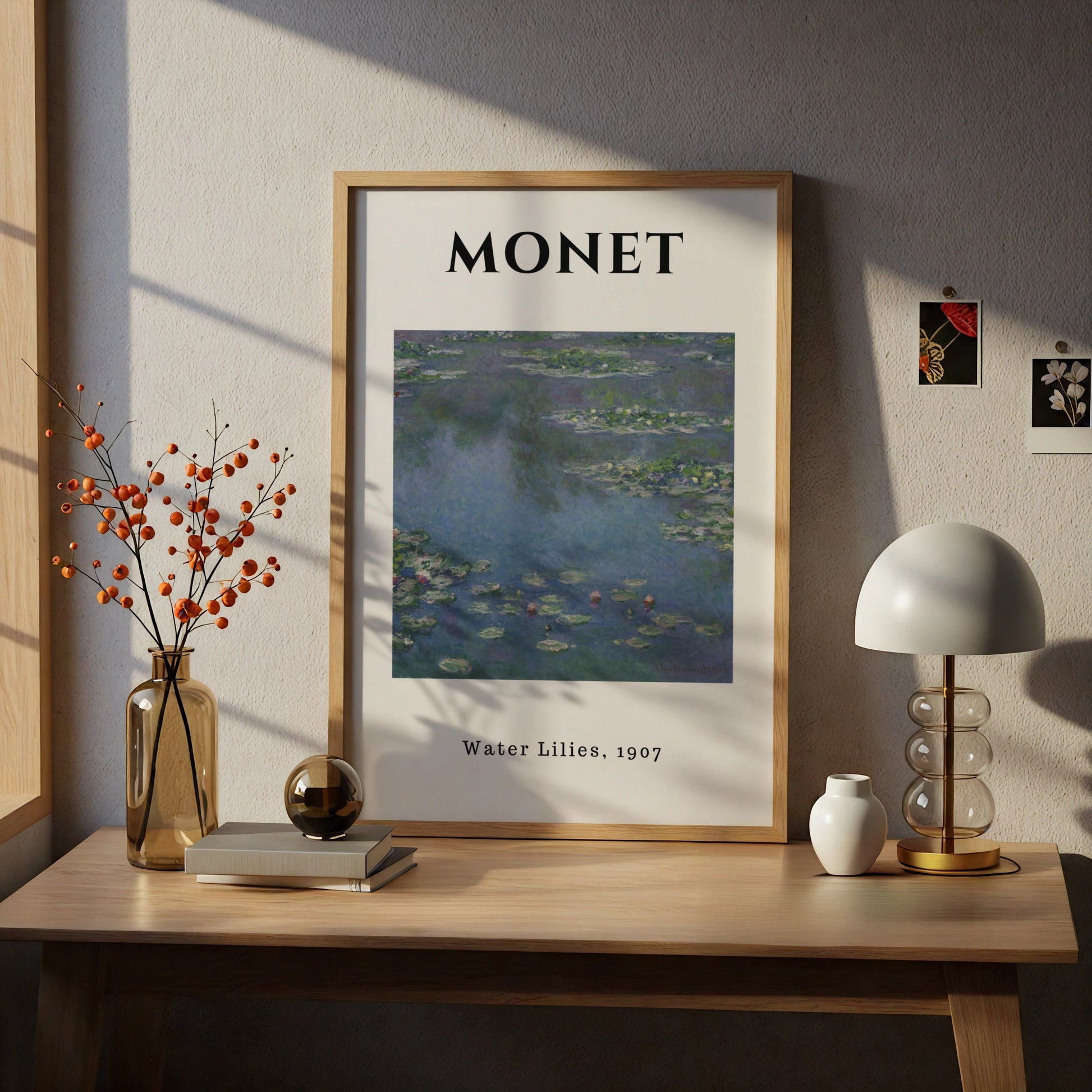 Monet Blue Violet Water Lilies 1907 Wall Art Print, Impressionist Botanical Poster – product image 5