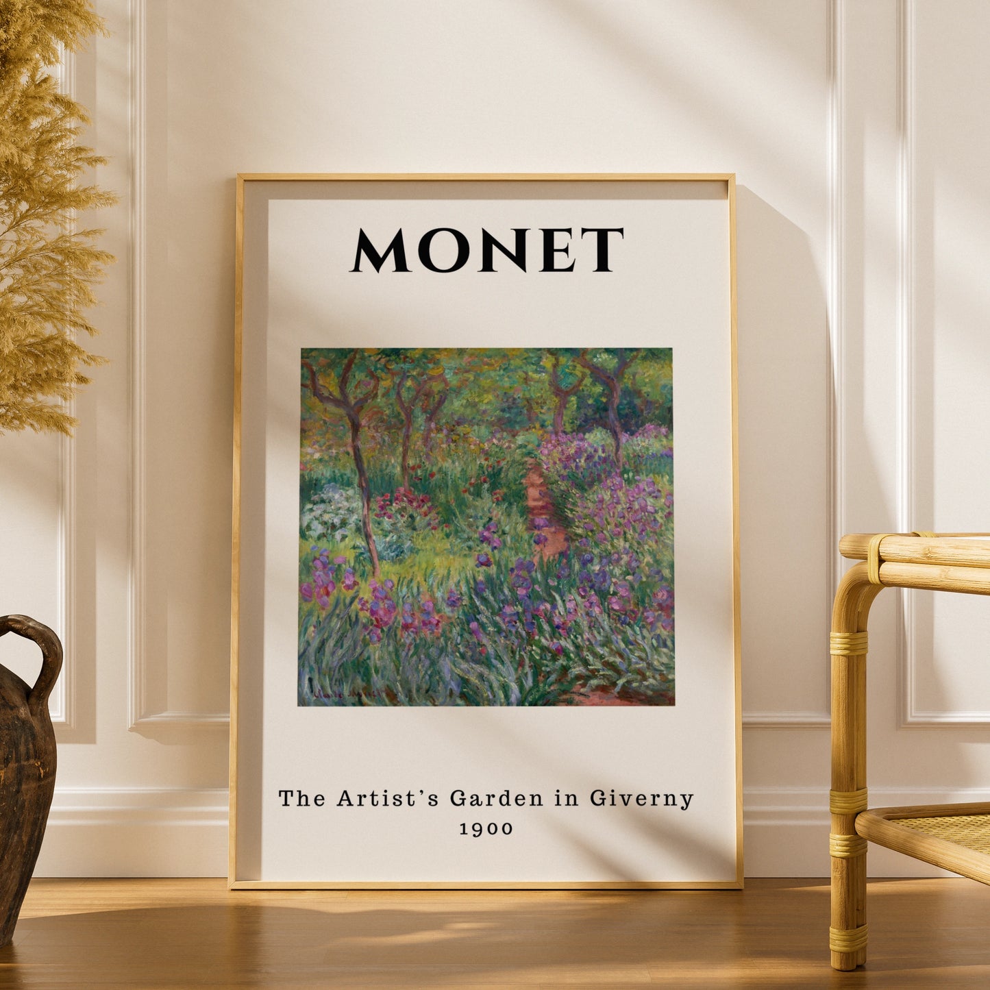 Monet Garden Wall Art Print | Impressionist Floral Poster, Giverny Botanical Print – product image 1