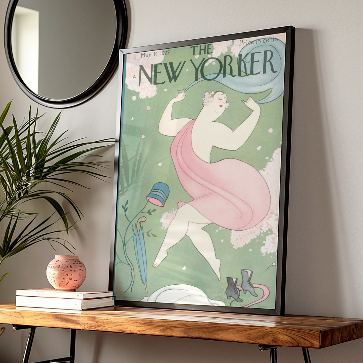 The New Yorker May 1927 Vintage Cover Poster, Art Deco Spring Wall Art Print