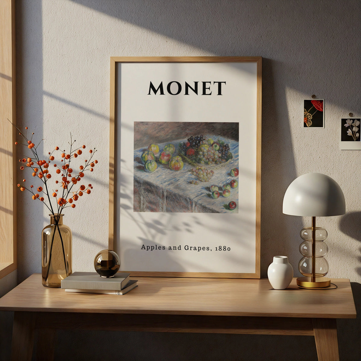 Monet Apples and Grapes 1880 Wall Art Print | Impressionist Fruit Still Life Poster – product image 5