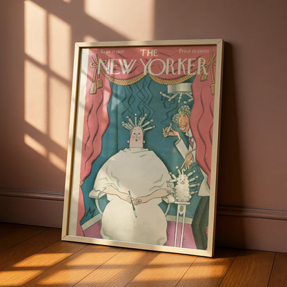The New Yorker 1927 Cover Poster, Vintage Hair Salon Art, Art Deco Wall Print