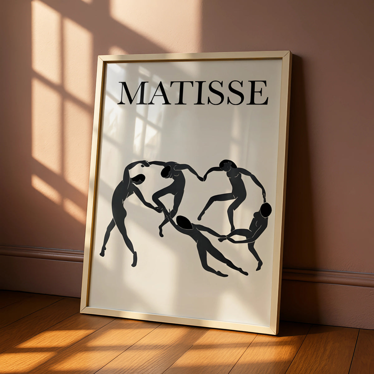 Matisse Dancing Figures Monochrome Wall Art, Black and White Poster, Minimalist Print