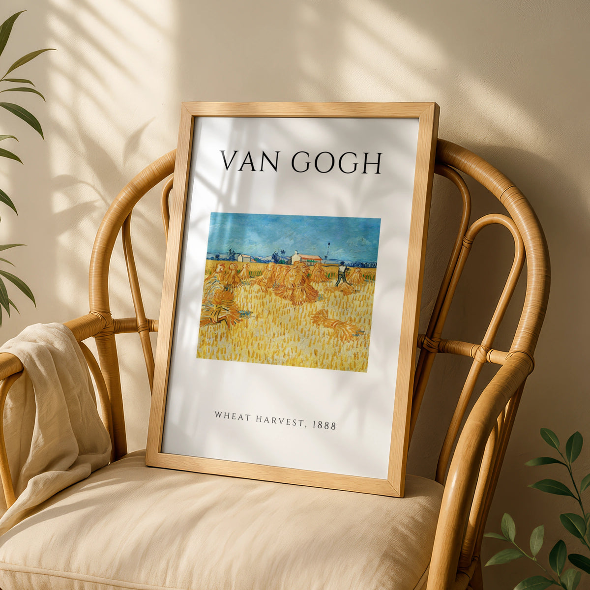 Van Gogh Wheat Harvest 1888 Wall Art Print | Vintage Golden Field Poster, Living Room – product image 3