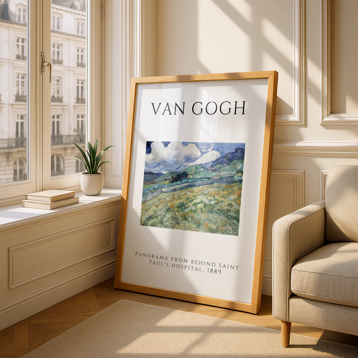 Van Gogh Landscape Wall Art Print | Vintage Gallery Poster, Green Blue Living Room – product image 4